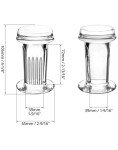 QWORK Tall Glass Coplin Staining Jar Set, 8 Pack