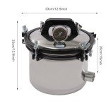 8L Portable Steam Autoclave Sterilizer for Labs