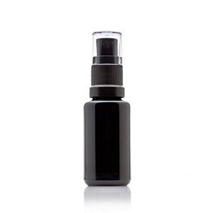 20ml Black UV Glass Mist Spray Bottle Set