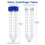 50mL Conical Centrifuge Tubes with Screw Caps