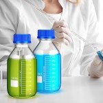 12-Pack Borosilicate Media Storage Bottles - 1000ml