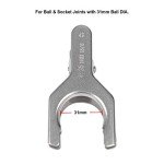 StonyLab Stainless Steel Spherical Pinch Clamp, 35mm