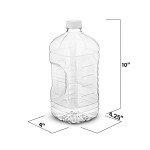 64 oz Clear PET Plastic Juice Bottles - Set of 4