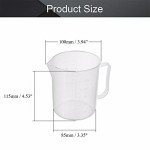 9PCS 16oz Clear Plastic Measuring Cups for Lab