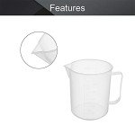 9PCS 16oz Clear Plastic Measuring Cups for Lab