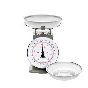 Antique-Style Mechanical Kitchen Scale with Bowls