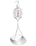 QWORK 110 lbs Spring Dial Weight Scale with Scoop