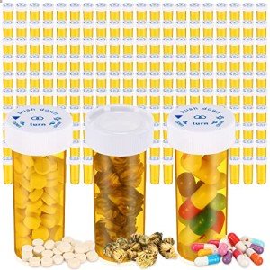200 Empty Child-Resistant Pill Bottles - 6 Dram