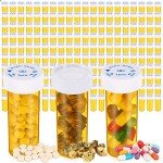 200 Empty Child-Resistant Pill Bottles - 6 Dram
