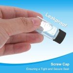 10pcs 15ml Clear Glass Vials with Screw Caps