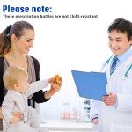200 Empty Child-Resistant Pill Bottles - 6 Dram