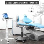 Adjustable Medical Laptop Workstation Trolley Cart with Storage