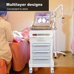 Mobile Medical Trolley with 4 Wheels and 3 Drawers