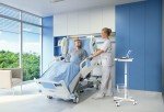 Adjustable Medical Laptop Workstation Trolley Cart with Storage