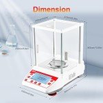 UXILAII Scientific 220g Digital Analytical Balance