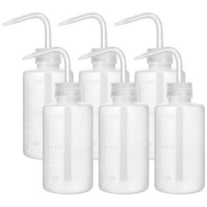 6-Pack 250ml Squeeze Bottles for Liquids