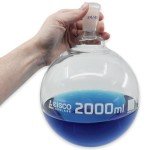 Eisco Labs 2000 mL Flat Bottom Boiling Flask