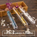 20PCS Clear Plastic Test Tubes for Storage