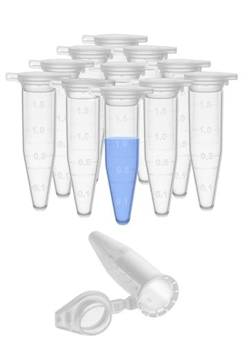 100 Pack Sterile 1.5mL Leak-Proof Tubes