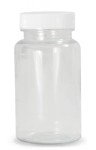 Clear PET Packer Bottle with Foam-Lined Cap, 4oz