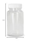 Clear PET Packer Bottle with Foam-Lined Cap, 4oz