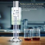 5ML Thick Glass Graduated Cylinder with Dropper