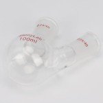Stonylab 100ml Flat Bottom 2-Neck Lab Flask