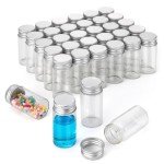 34Pcs 25ml Mini Glass Jars with Screw Caps