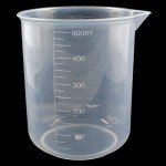 Waziaqoc 500ml Plastic Graduated Mixing Beaker