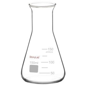 Stonylab 150 ml Glass Wide Mouth Erlenmeyer Flask