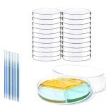 Estresen 30 PCS Sterile 90mm Petri Dishes with Lids