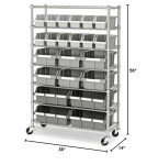Seville Classics 7-Tier NSF Bin Storage Rack