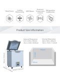 Bonxrdun 50L -86℃ Ultra Low Temp Lab Freezer