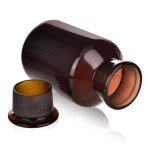 Amber Borosilicate Wide Mouth Reagent Bottle - 1000ml