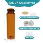 Amber Glass 40 ML Screw Neck Vials - Case of 72