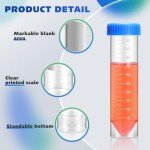 50ml Centrifuge Tubes with Screw Caps - 400 Count