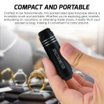 Pocket-Sized Handheld Diffraction Spectroscope for Gemstone Identification