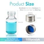 ALWSCI 10 ml Screw Top Headspace Vials, Pack of 100