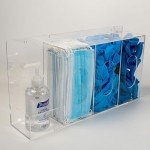 Hand Sanitizer and Glove Holder Dispenser Station