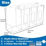 Hand Sanitizer and Glove Holder Dispenser Station