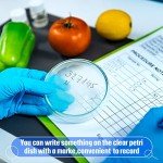 200 Pack Sterile Plastic Petri Dishes, 90mm