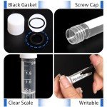 120pcs 2ml Plastic Vials for Lab Use