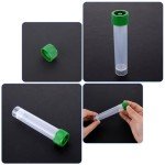 10 Pack of 20ml Clear Plastic Vials with Caps
