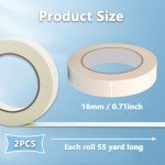 Removable Freezer Tape for Food Labels, 2 Rolls