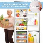 Removable Freezer Tape for Food Labels, 2 Rolls