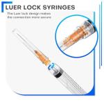 8 Pack 3ml Syringes with 25G Luer Lock Needles