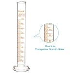 StonyLab 100ml Borosilicate Glass Graduated Cylinder - 2-Pack