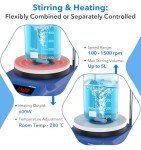 5" Magnetic Stirrer Hotplate, 100-1500RPM, 280℃