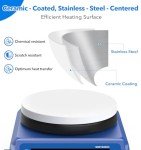 5" Magnetic Stirrer Hotplate, 100-1500RPM, 280℃