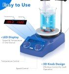 5" Magnetic Stirrer Hotplate, 100-1500RPM, 280℃